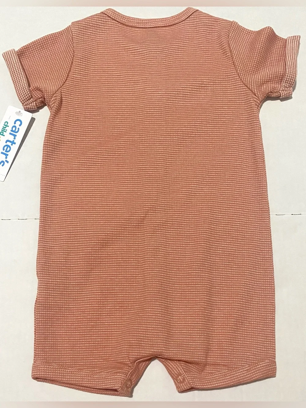 Carters 12M Coral Sunny Days Ahead One-Piece Romper Boho Fall Gender Neutral